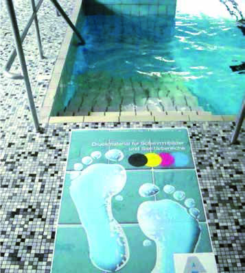Schwimmbad Fußbodenfolie