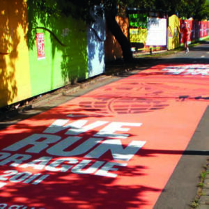 roter Teppich Fußboden Folie